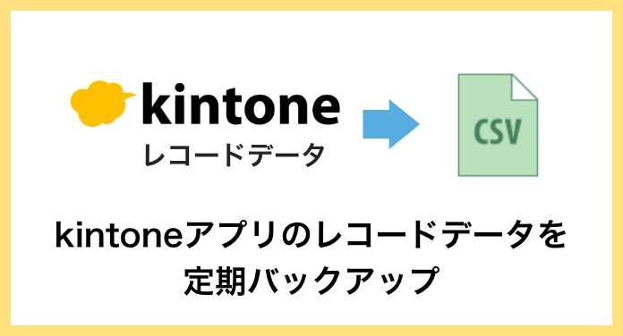 kintoneアプリのレコードデータを定期バックアップ