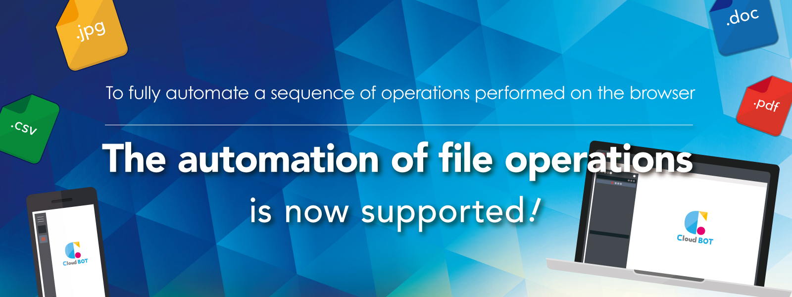Main picture that describes the automation of file operations